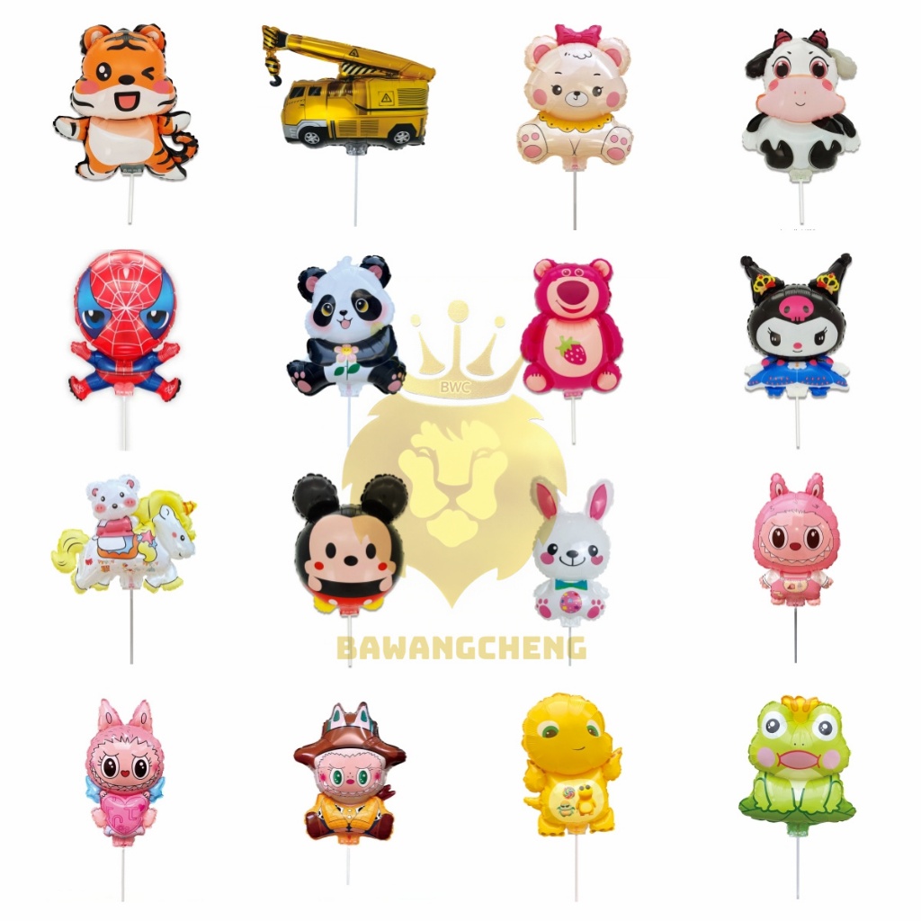 BAWANGCHENG Stik Balon Foil Set /Balon Foil Karakter