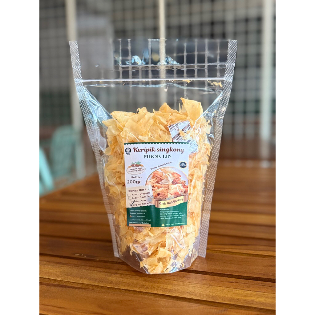 

Keripik Singkong Tipis Mbok Lin Jagung Bakar