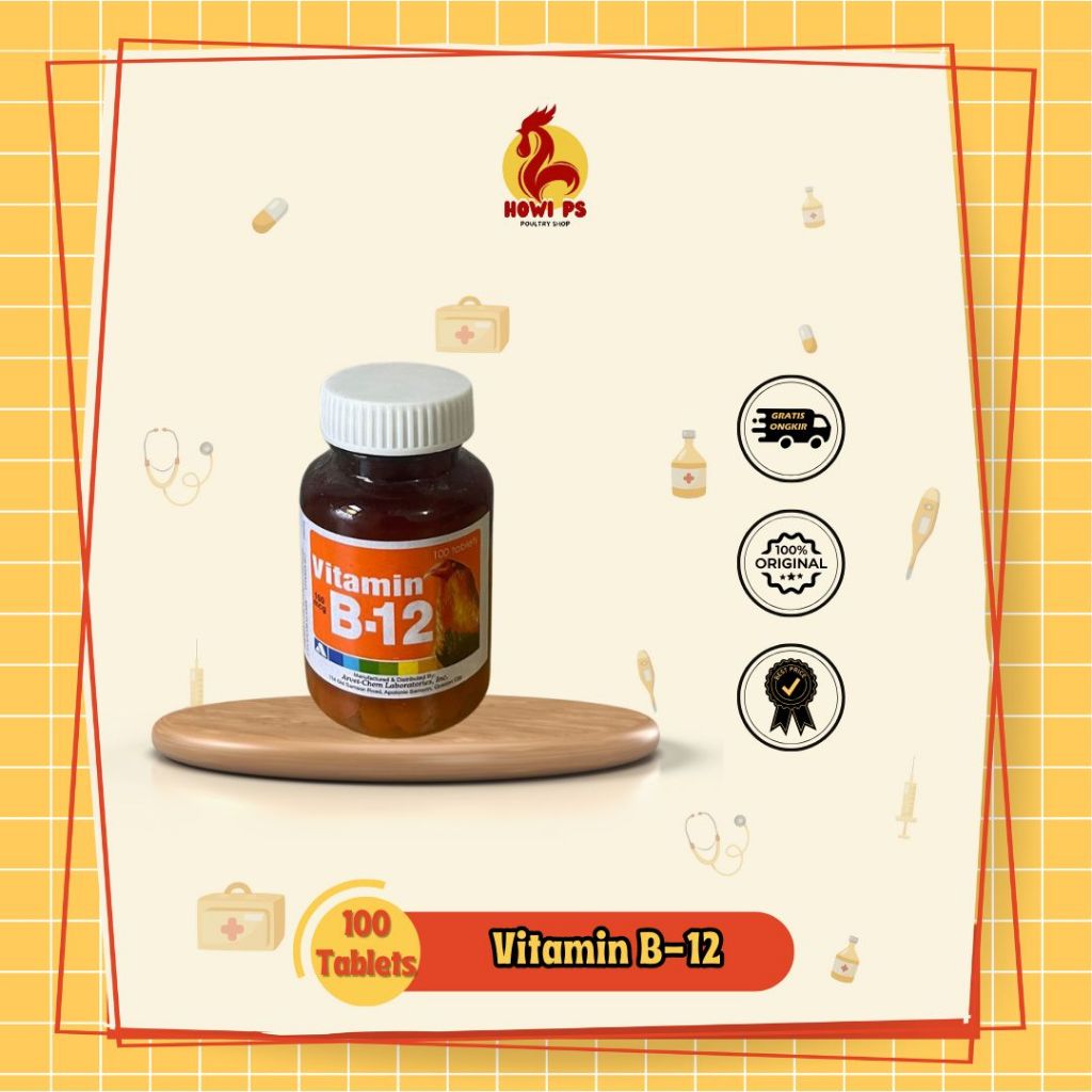 Vitamin ayam B-12 100 tablets