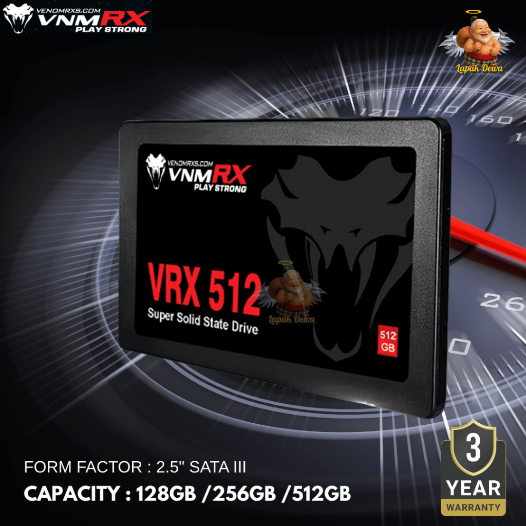 SSD VenomRX 128GB 256GB 512GB 1TB / VenomRX Sata III 2.5" 3TH