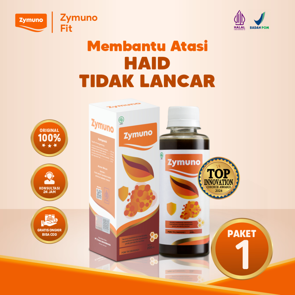 Zymuno Madu Herbal – Bantu Haid Lancar, Mendukung Program Hamil, Jaga Daya Tahan Tubuh & Atasi Benjo