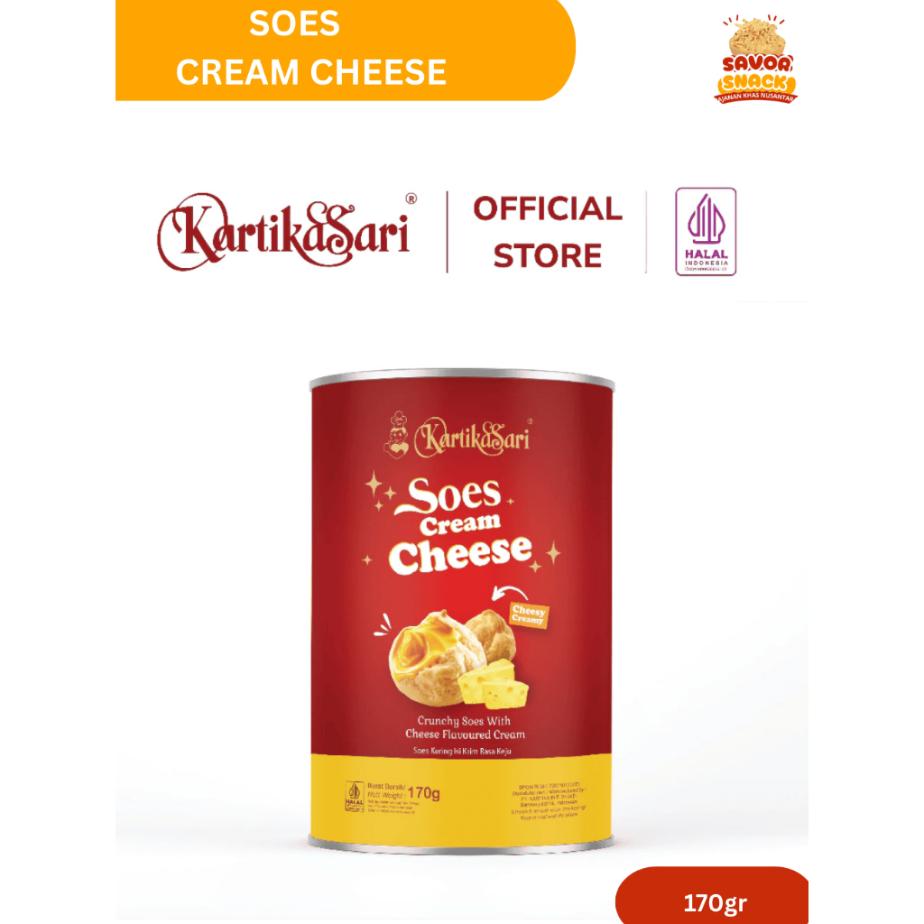 

Soes Cream Cheese Can - Sus Krim Keju Kartika Sari