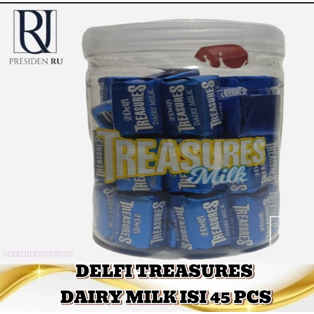 

TREASURES MILK CHOCOLATE – Toples 500gr (45 pcs)