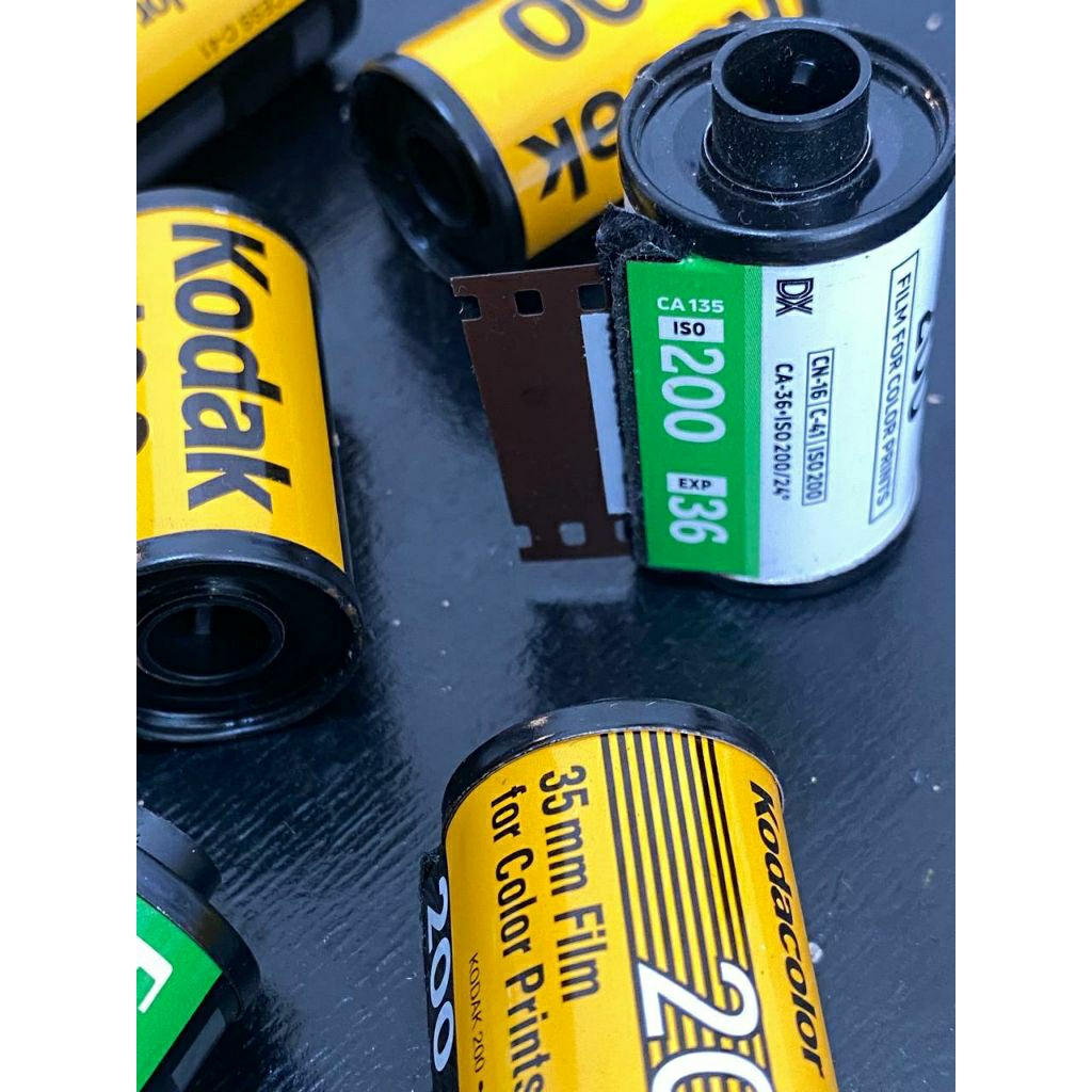 Roll Film Bekas Canister Lidah untuk Gantungan Kunci Aksesoris Merchandise Koleksi Seni Art