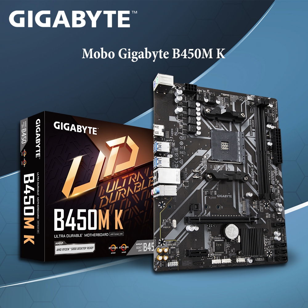 Motherboard Gigabyte B450M K AMD AM4 DDR4 Socket AM4