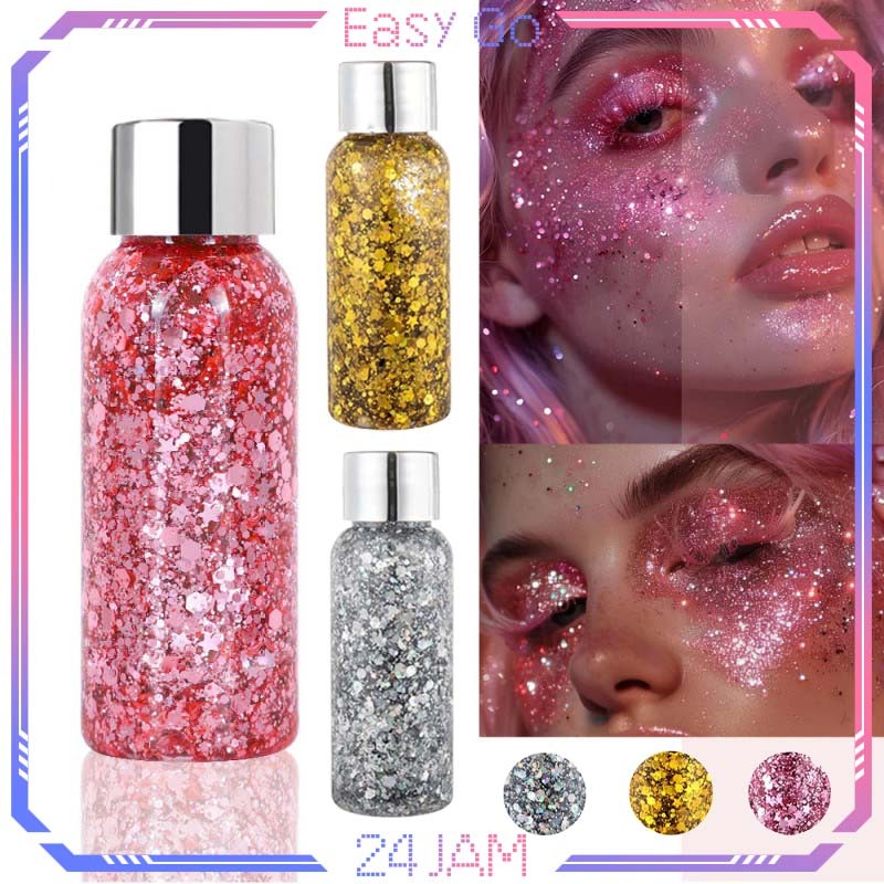 Gliter Body Painting Face Makeup 35ml Gliter Wajah Make Up Glitter Face Painting Glitter Face