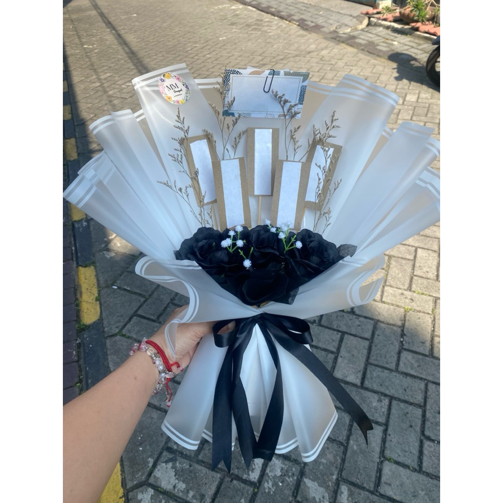 Buket bunga cowok-buket kosongan barang atau snack-buket wisuda-buket ulang tahun -buket Anniversary