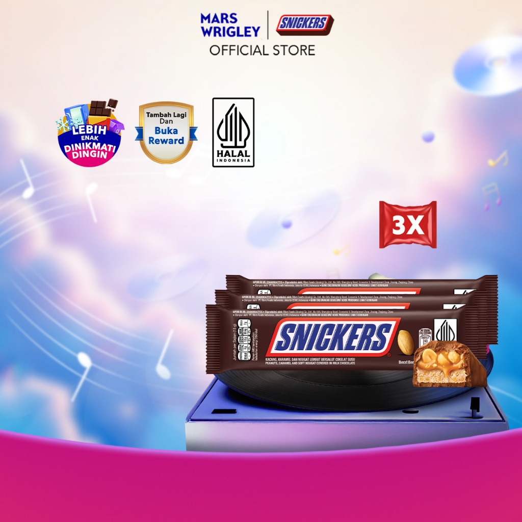 

SNICKERS Peanut Original 51g X3