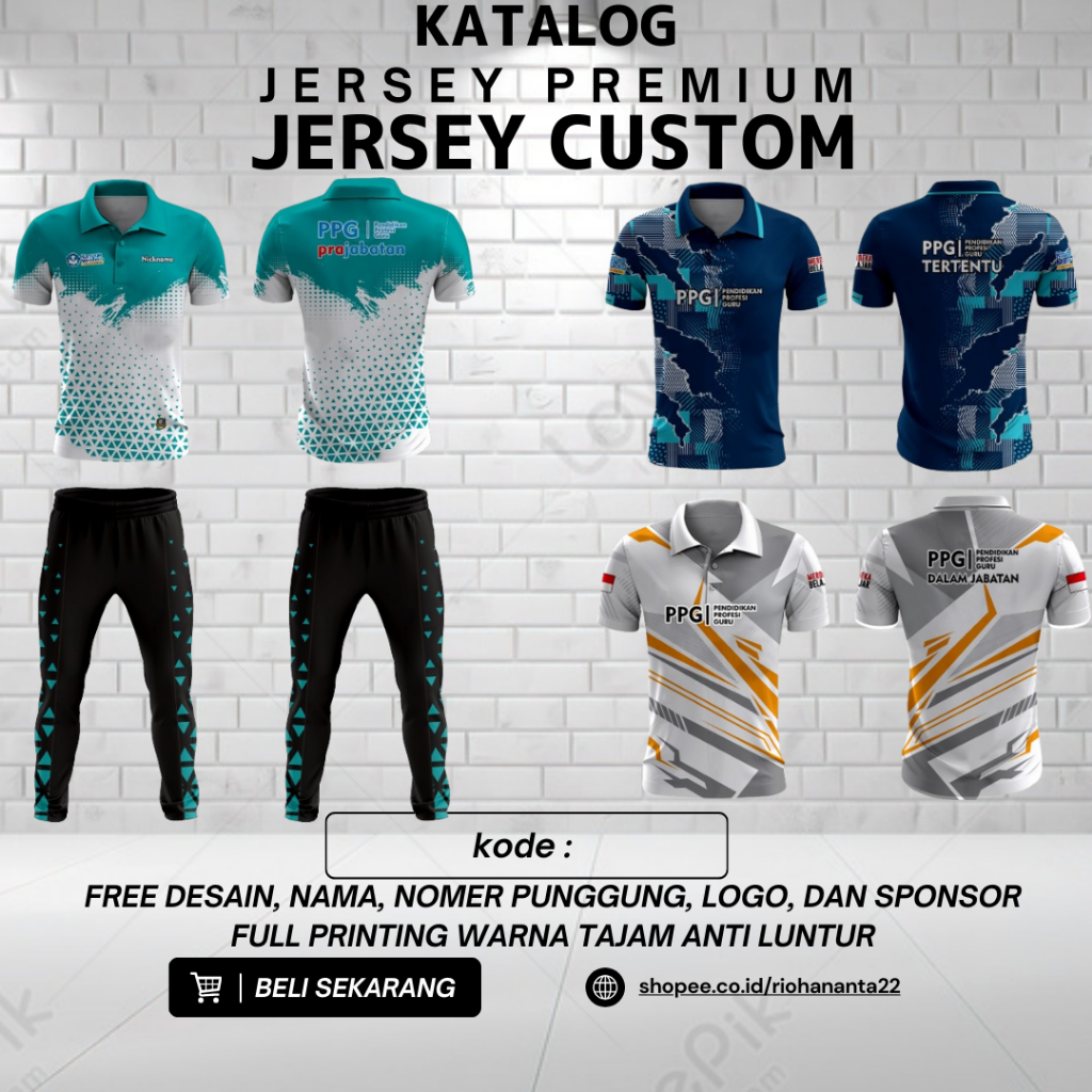 Kaos PPG DALJAB / Jersey PPG DALJAB / FREE CUSTOM / JERSEY PREMIUM FULL PRINTING