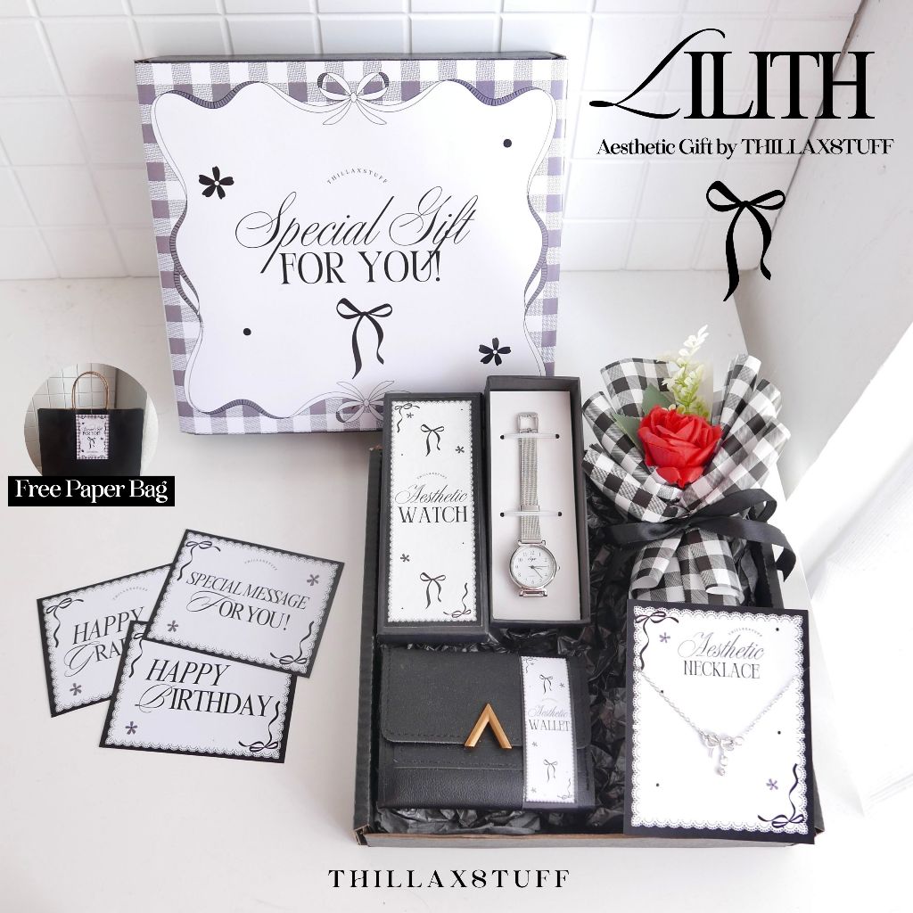 [ LILITH ] HAMPERS CEWEK PREMIUM KADO ULANG TAHUN GRADUATION AESTHETIC GIFT BOX HADIAH PACAR WISUDA 