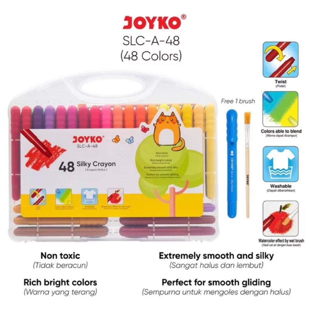 

crayon lembut joyko 48w