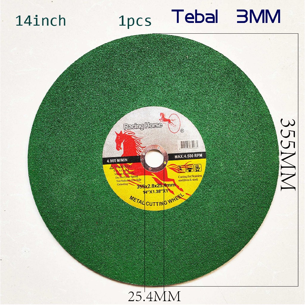 JS Mata gerinda potong besi 14 inch Cutting wheel mata gerinda potong mata gerinda potong besi 1pcs