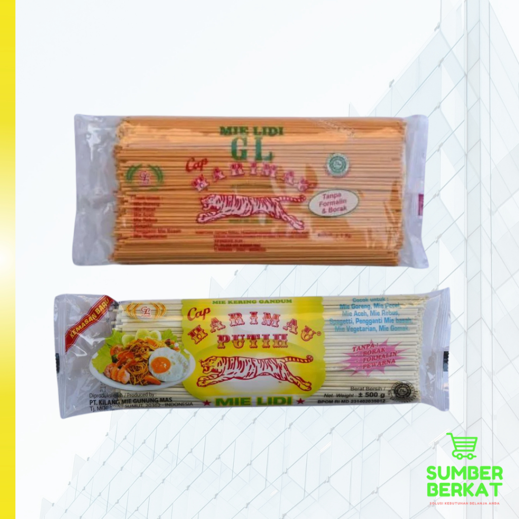 

Mie Lidi GL Kuning-Putih 500gr