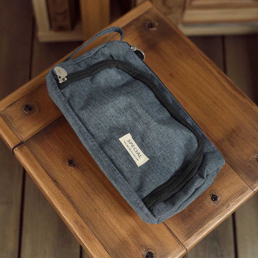 

Special Tempat Pensil Multi Layer Pencil Case Pouch Stationery