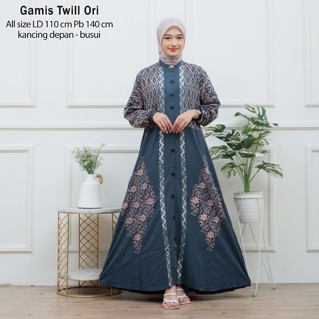 GAMIS TWILL ORI - TWILL OBBE A  |  GAMIS TWILL KANCING LD 110 | GAMIS TWILL TERBARU  BATIK PEKALONGA