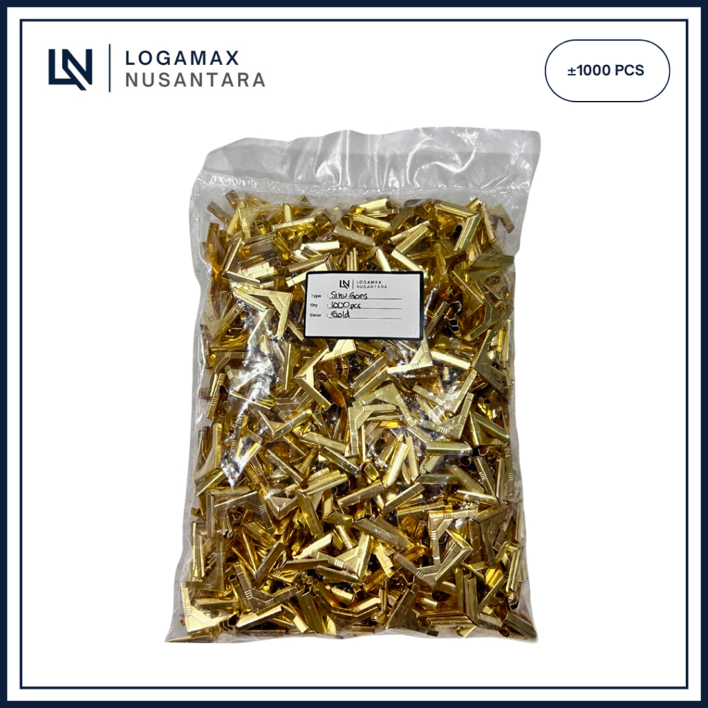 

(1000 PCS) SIKU GARIS LOGAMAX/ SIKU SUDUT BUKU / SIKU BUKU WISUDA / SIKU BUKU YASIN / SIKU BUKU / EMAS / GOLD / GROSIR