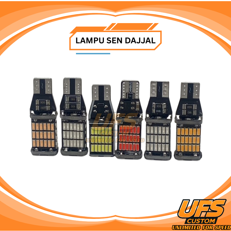 Lampu Sen Dajjal LED Motor | Aksesoris Variasi Modifikasi Warna Pink Hijau Biru Merah Kuning Putih