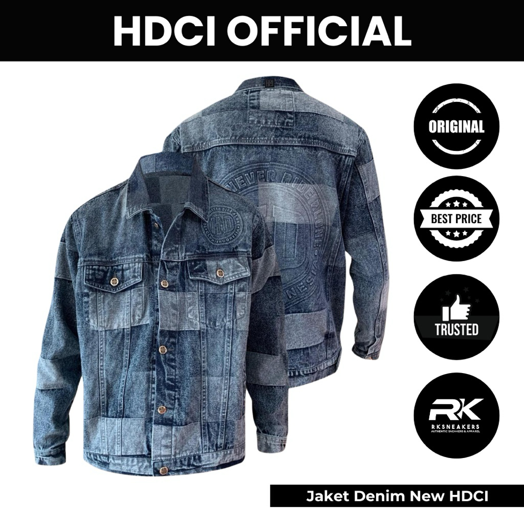 Jaket Denim New Harley Davidson Club Indonesia Official Merchandise