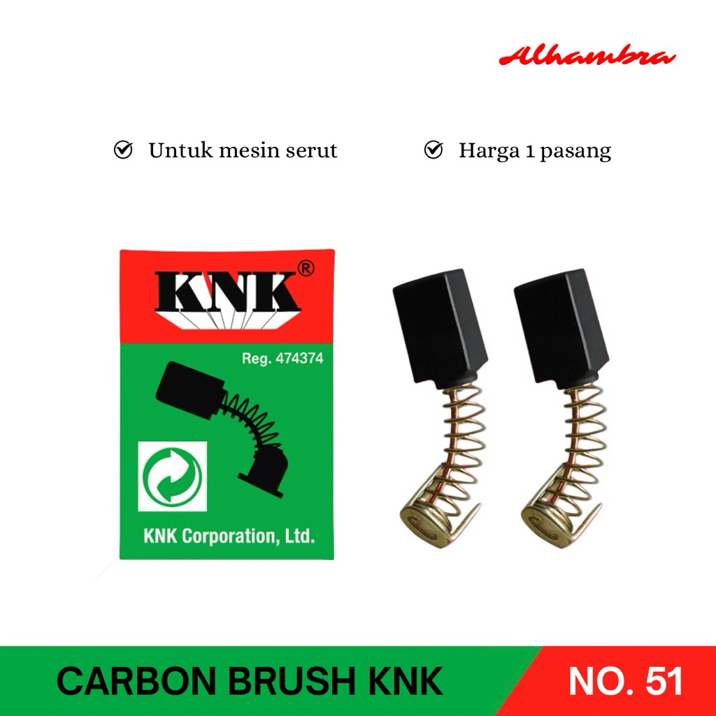 Carbon Brush KNK , Spul Arang Mesin Serut - CB 51