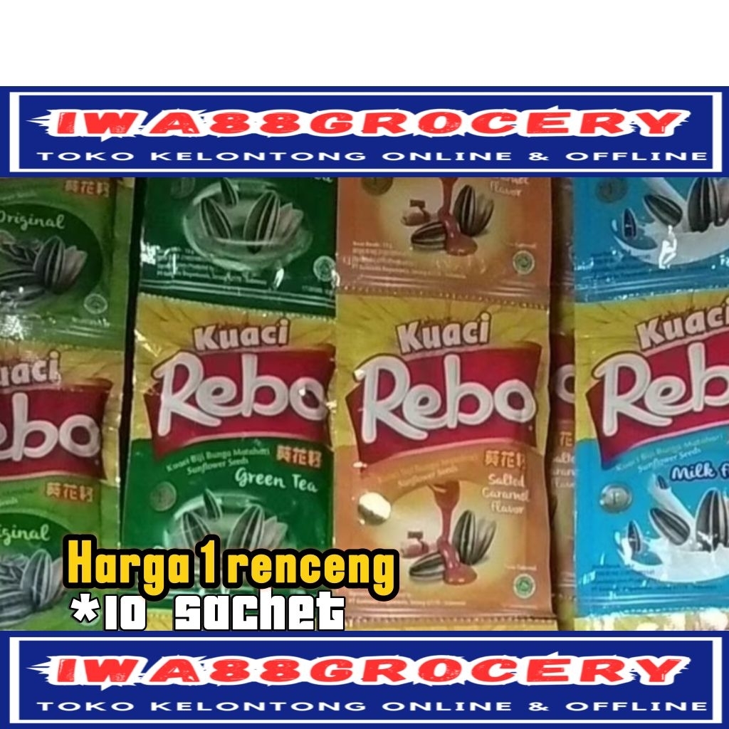 

kuaci Rebo biji bunga matahari 10 sachtet