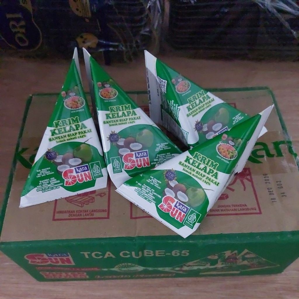 

Santan Kelapa SUN Kara Kemasan Kerucut 65 ml