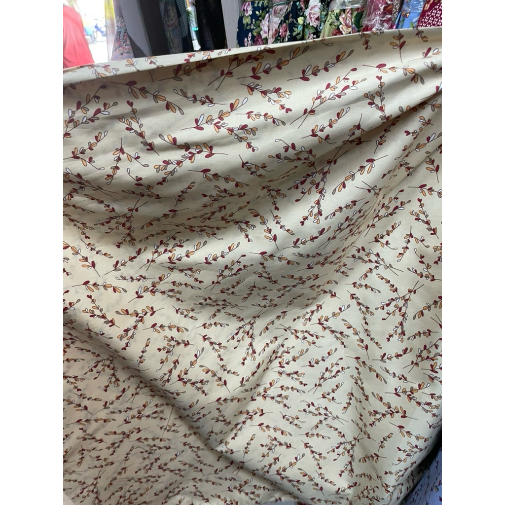 kain katun jepang motif bunga - kain katun jepang motif premium b
