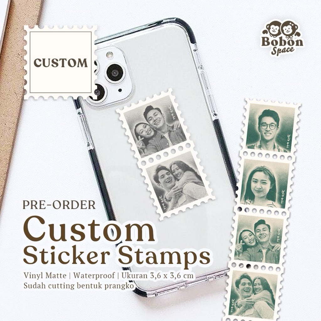 

CUSTOM STICKER VYNIL VINTAGE STAMP | UNTUK LAPTOP CASE HP TUMBLR AESTHETIC KPOP ANIME WATERPROOF