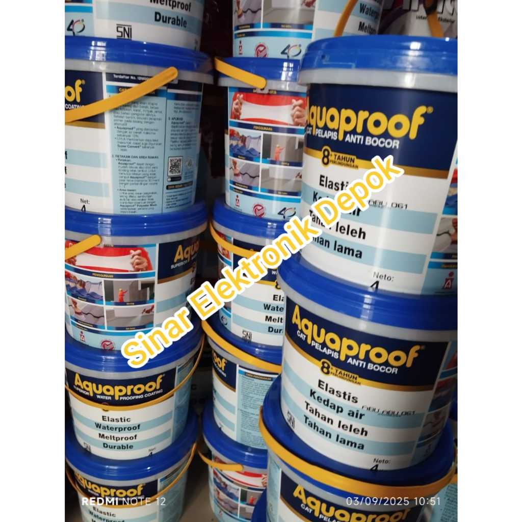 AQUAPROOF 4KG WARNA ABU ABU (061) ORIGINAL