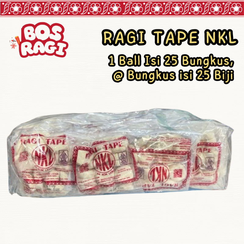 Ragi Tape NKL 1 Bal Isi 25 Pack Original