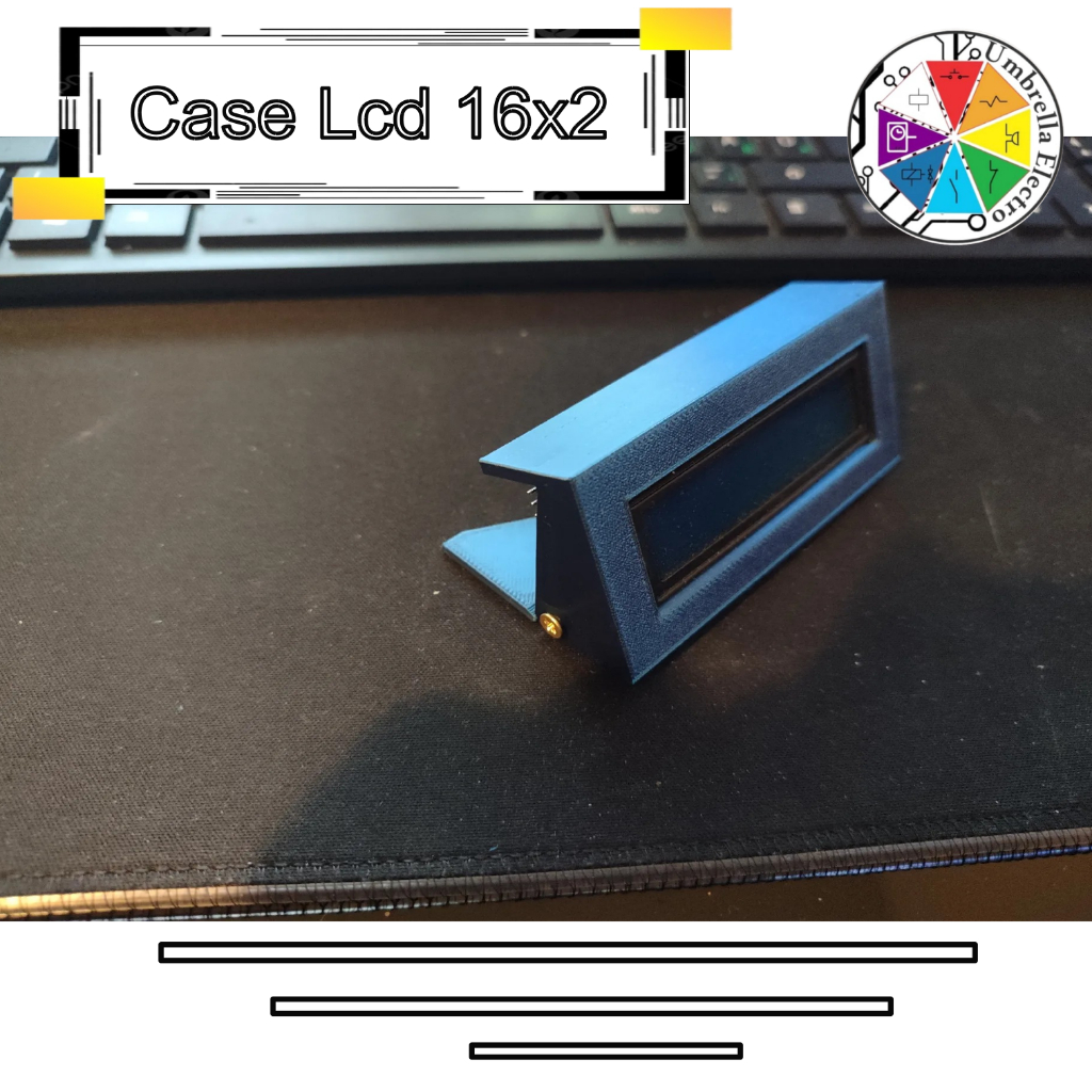 Case LCD 16x2 Arduino Modul mount lcd 16x2 Casing 16x2 LCD 3D Printed