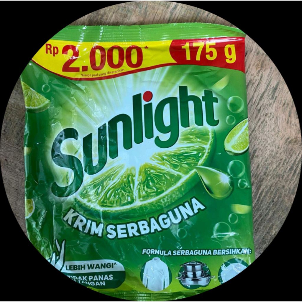 Sunlight cream sabun colek Serbaguna 175 Gr - 1 karton isi 30 pcs
