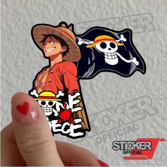 

CB8, stiker one piece disain terbaru, stiker anime, bendera, one piece