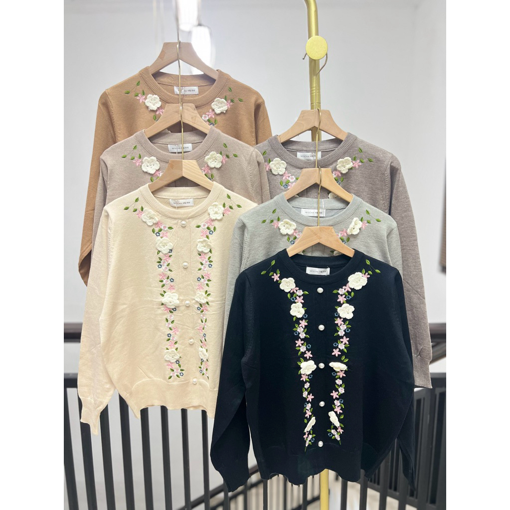 arasely top / atasan rajut import / atasan rajut korea / blouse korea / rajut import / atasan rajut 