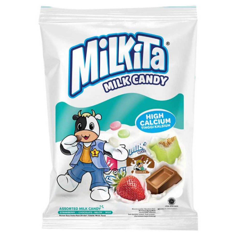

[Exp Jan-Okt 26] Milkita Permen Milk Candy Assorted 105 gr