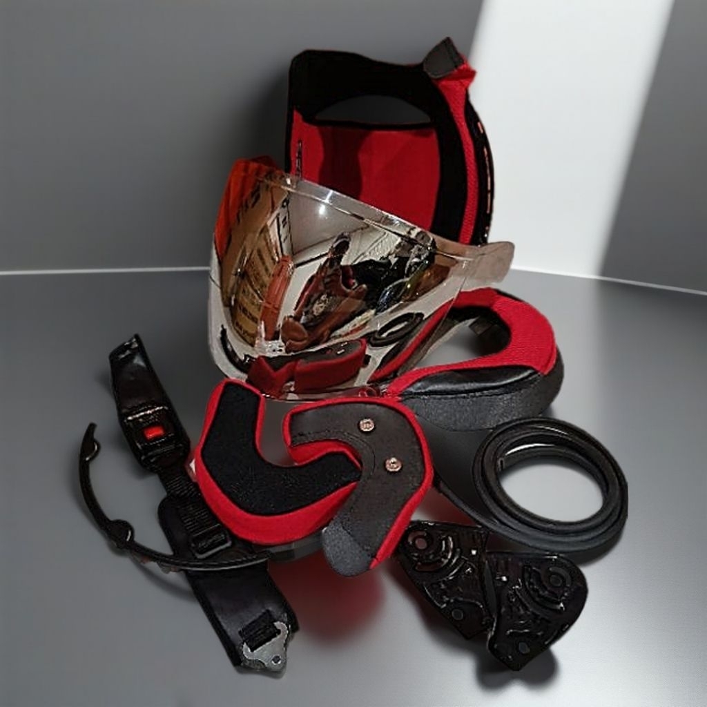 Paket Busa helm KYT DJ MARU + Kaca helm KYT DJ MARU + Karet helm KYT DJ MARU Busa Fullset helm KYT D