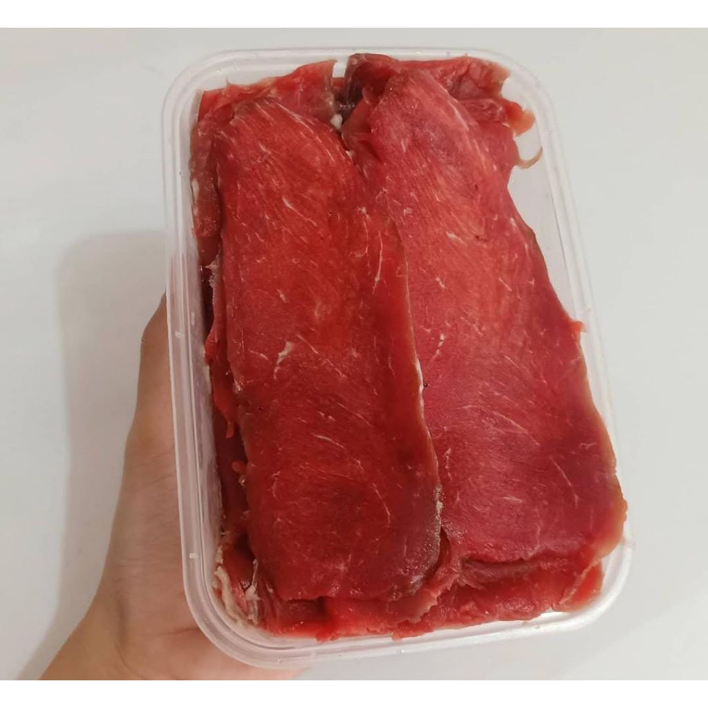 

Sirloin Daging Has Luar Slice 500gr Fresh kemasan box HALAL