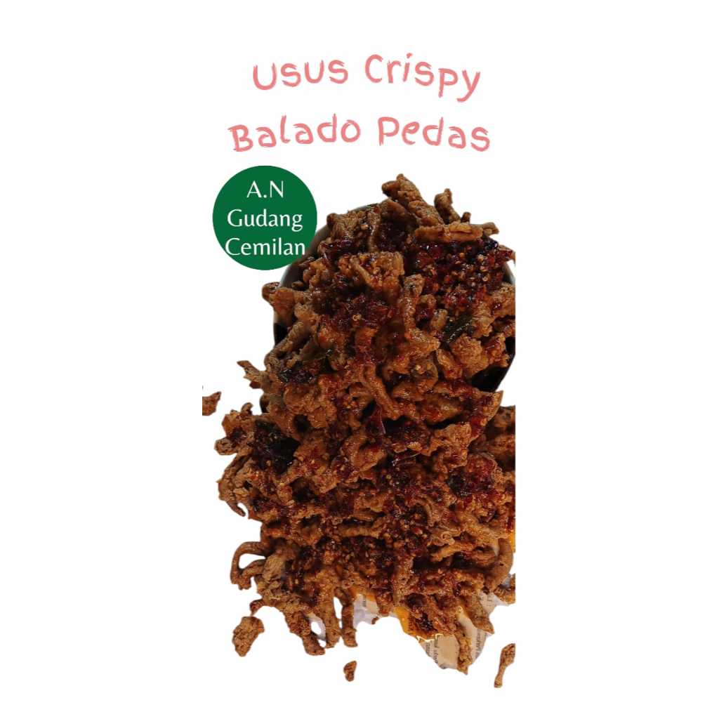 

CEMILAN USUS KRISPI KEMASAN 1KG/500GRAM/ 250 GRAM PEDAS DAUN JERUK GURIH/USUS AYAM