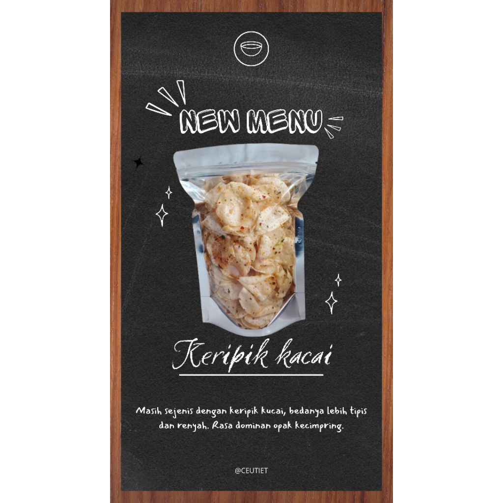 

KERIPIK KACAI KEMASAN ALUMINIUM FOIL