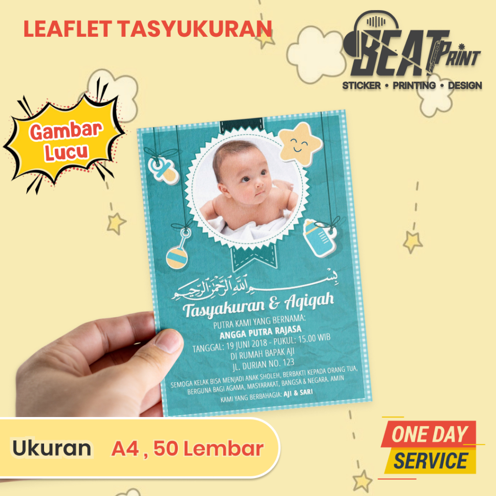 

Kartu Tasyakuran Kehamilan 4 Bulanan & 7 Bulanan