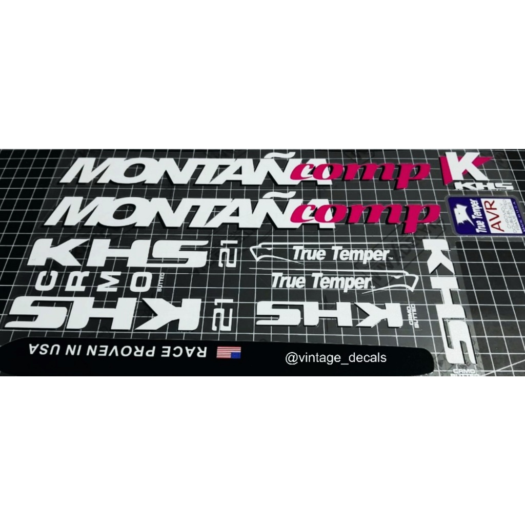 decals replacement KHS Montana comp oversize