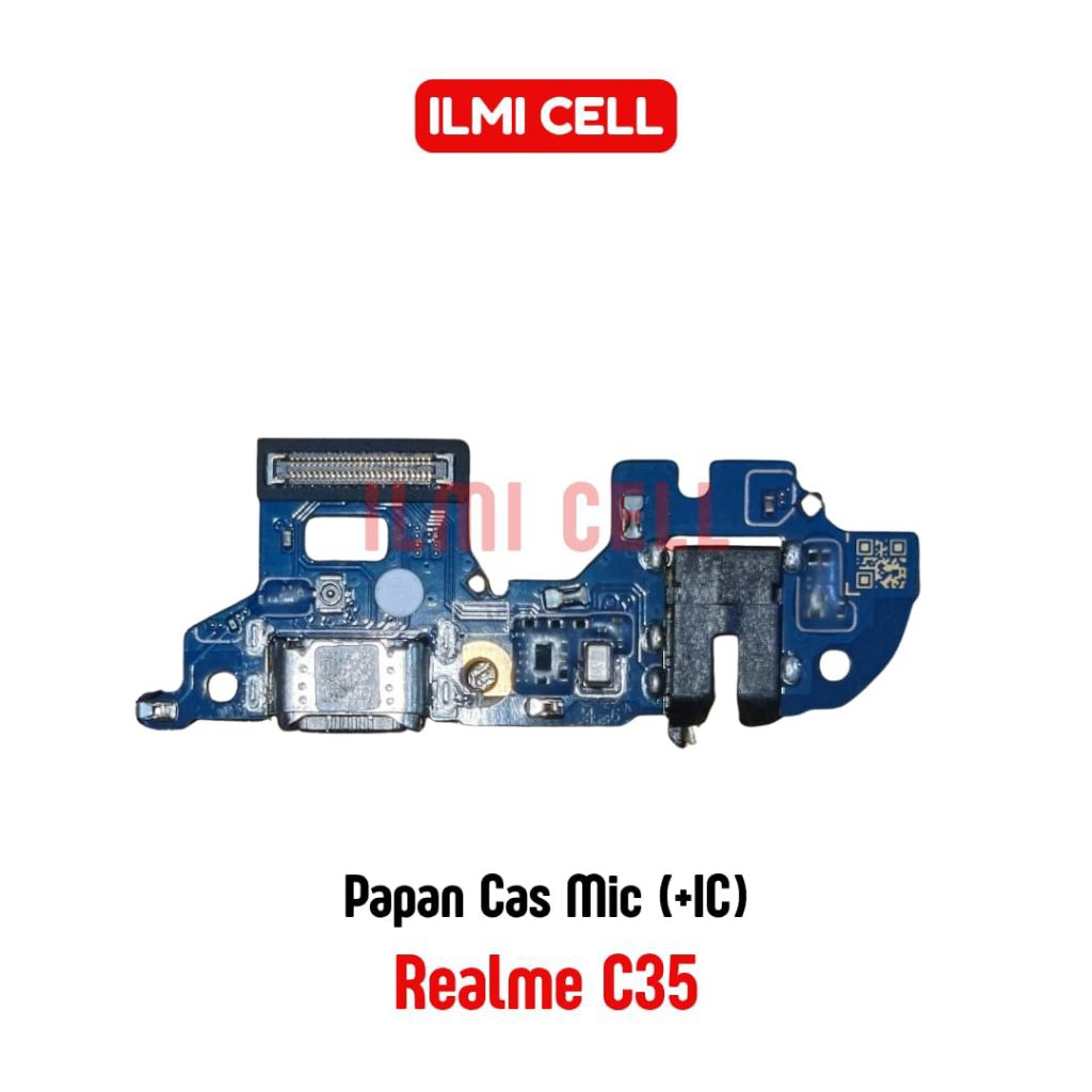 PAPAN KONEKTOR CAS MIC REALME C35 ORI