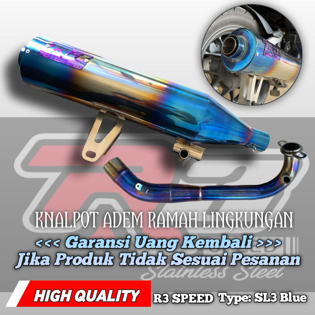 knalpot original R3 speed Honda stylo