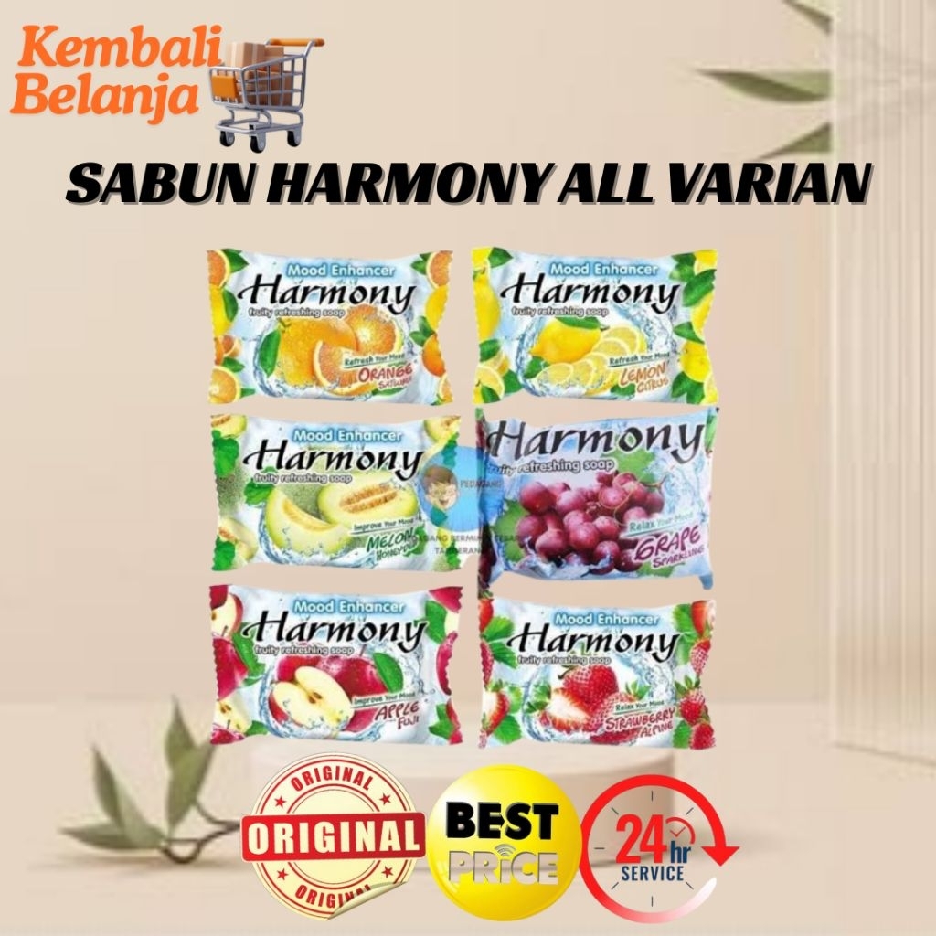 Sabun Harmony 70 Gram/ Sabun Batang Harmony/ Sabun Harmony Aroma Buah/ Sabun Mandi Harmony