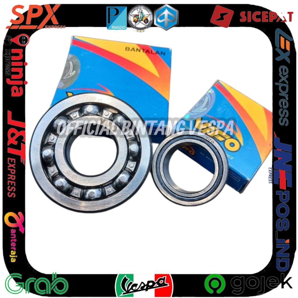 set bearing laher kruk as vespa px pxe excel exclusive 2 vifo
