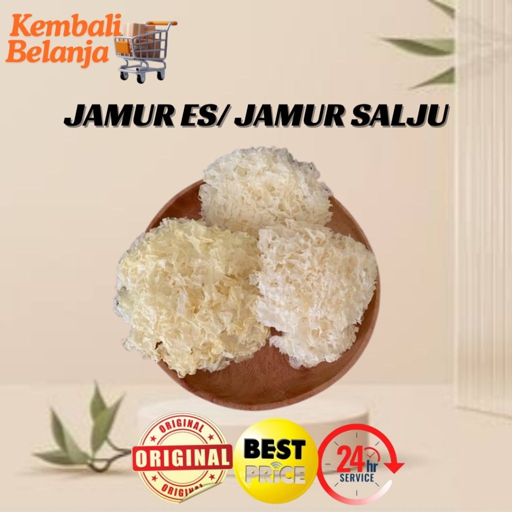 

Jamur Es 30 Gram/ Jamur Salju/ Jamur Putih/ Jamur Sup/ Jamur Soup
