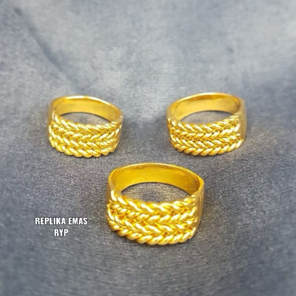 cincin cocang replika emas london lapis emas 24K persis seprti emas asli