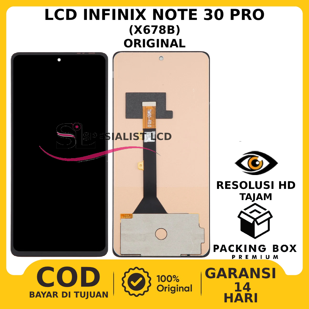 LCD TOUCHSCREEN INFINIX NOTE 30 PRO ORIGINAL FULLSET GARANSI FREE LEM
