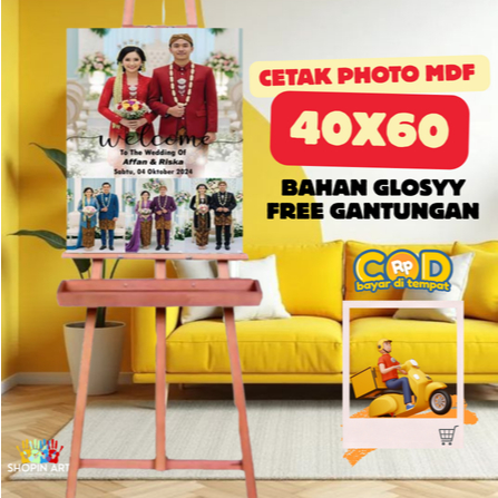 Cetak Foto 16R 40x60 + Bingkai MDF CEtak Foto Jumbo Bingkai MDF 40x60 cm