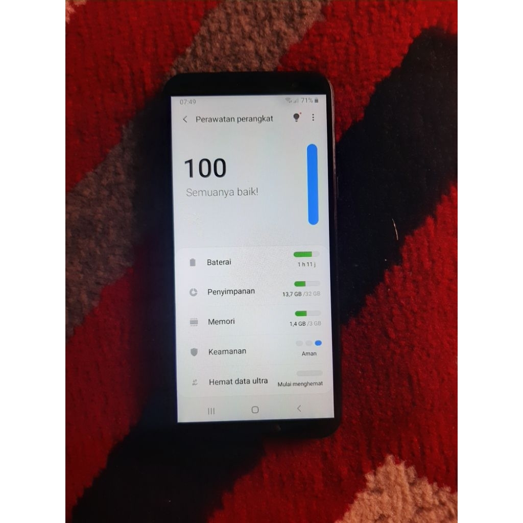 samsung galaxy a6 2018 normal second, ram 3/32 gb