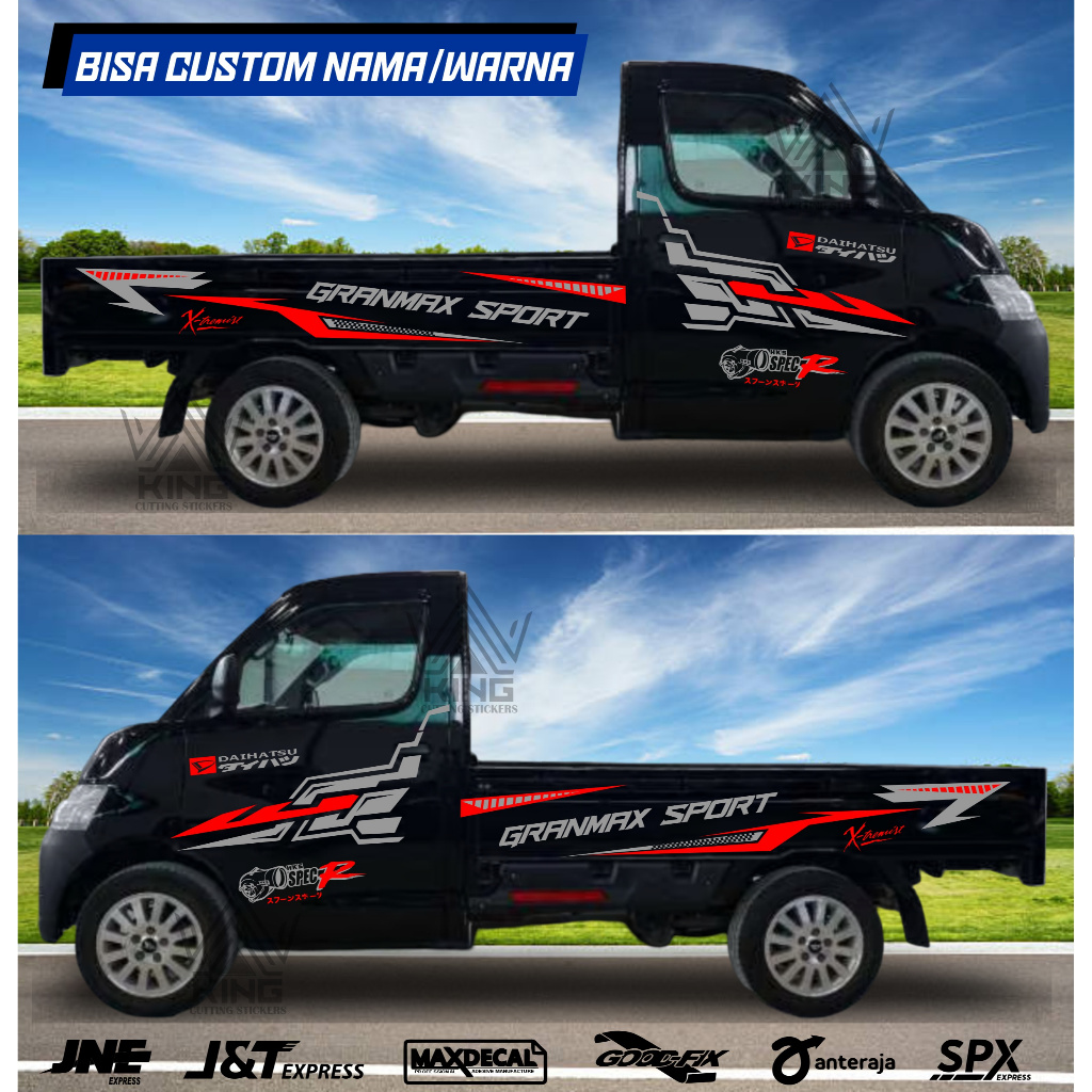 Stiker Cutting Mobil Pickup Grandmax Stiker Striping List Grandmax Stiker Variasi Bodi Samping Picku